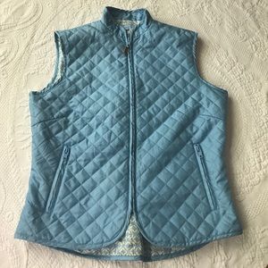 J. McLaughlin Silk Quilted Vest